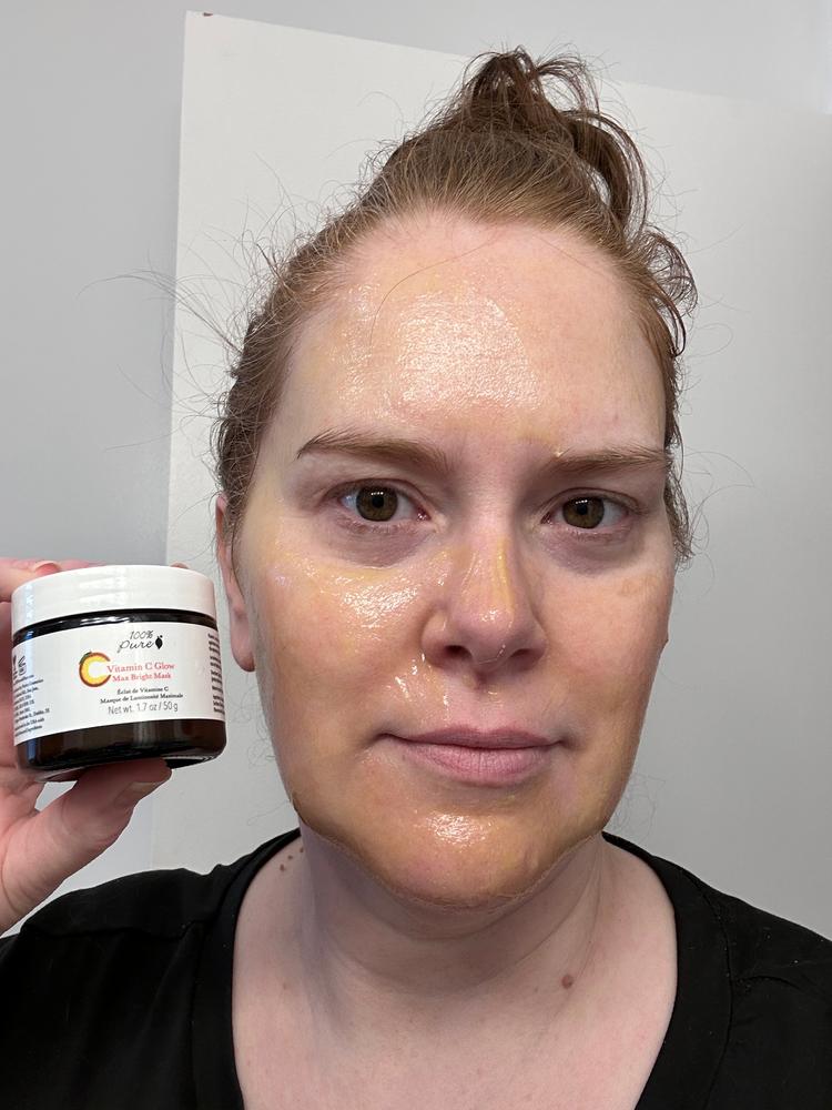 18.3% Active Ingredients Vitamin C Glow Max Bright Mask - Customer Photo From Staci Demierre